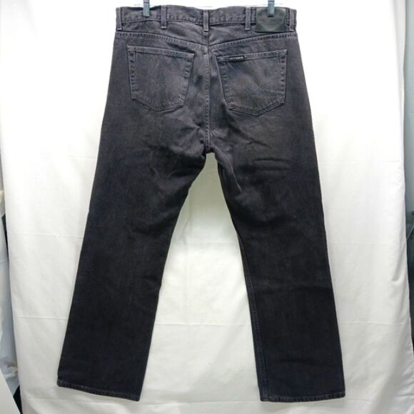 Vintage Harley Davidson Jeans 36x30 Mens Relaxed Leg Black Denim 38W. Y2K - Picture 2 of 13